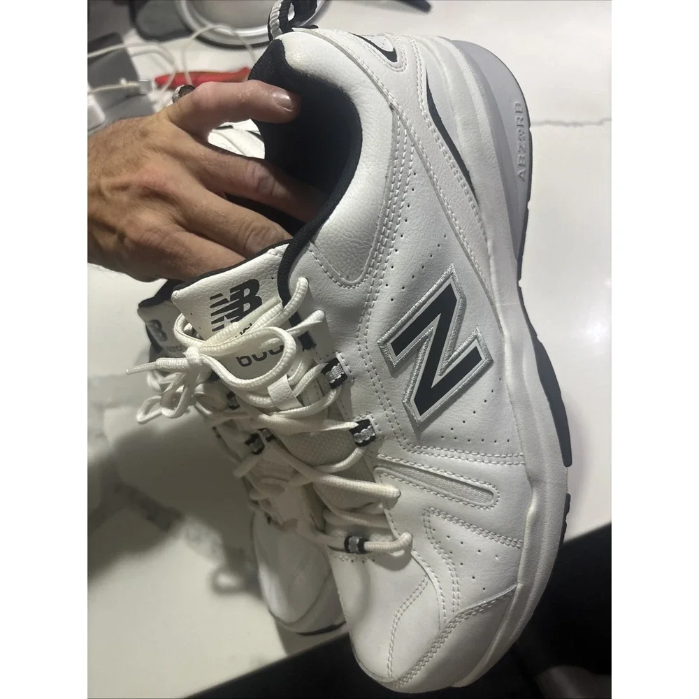 Size 13 - New Balance 608v5 White Black